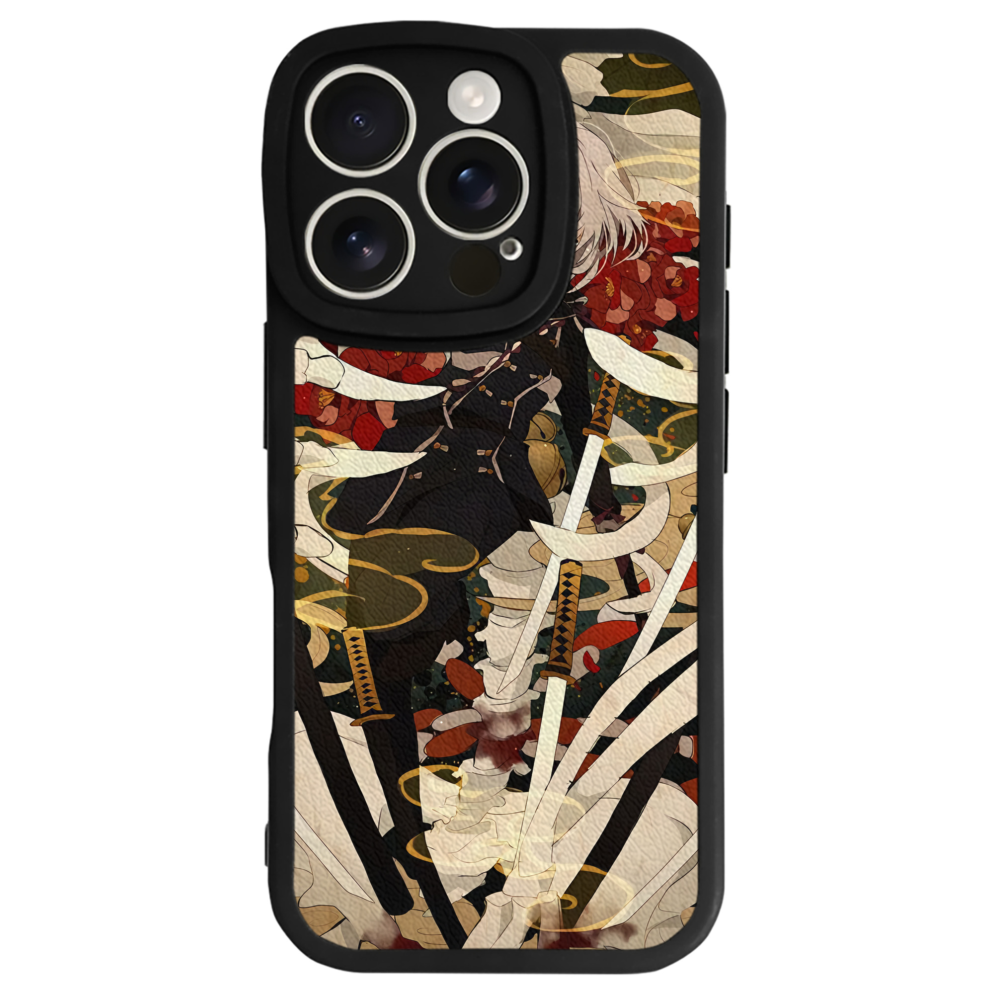 （画像用） 刀剣乱舞 Touken Ranbu 【iPhone 16シリーズ対応】シリコンスマホケース（レザー調） 材質：シリコン